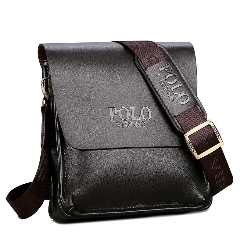 Casual Business Polo Shoulder Bag Paul Vertical Leather Bag Men'S Official Document Crossbody Bag Trend